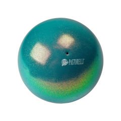 Pastorelli High Vision Ball 18cm Simli Ritmik Cimnastik Topu Blue Zircon
