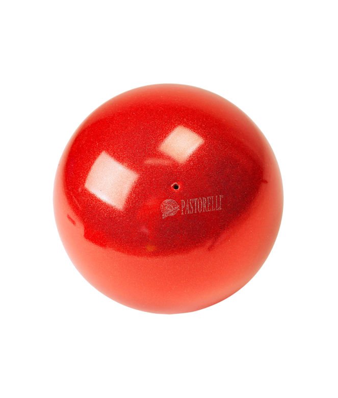 Pastorelli High Vision Ball 18cm Simli Ritmik Cimnastik Topu Red