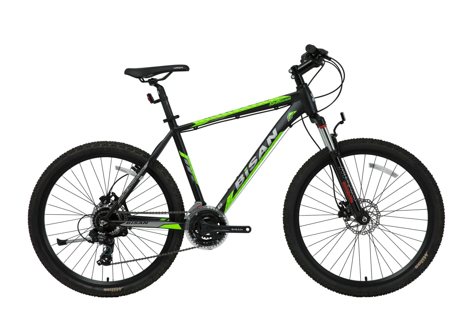 BİSAN MTX 7050 29 Jant 21 Vites MD Dağ Bisikleti MTB Siyah - Yeşil 48CM