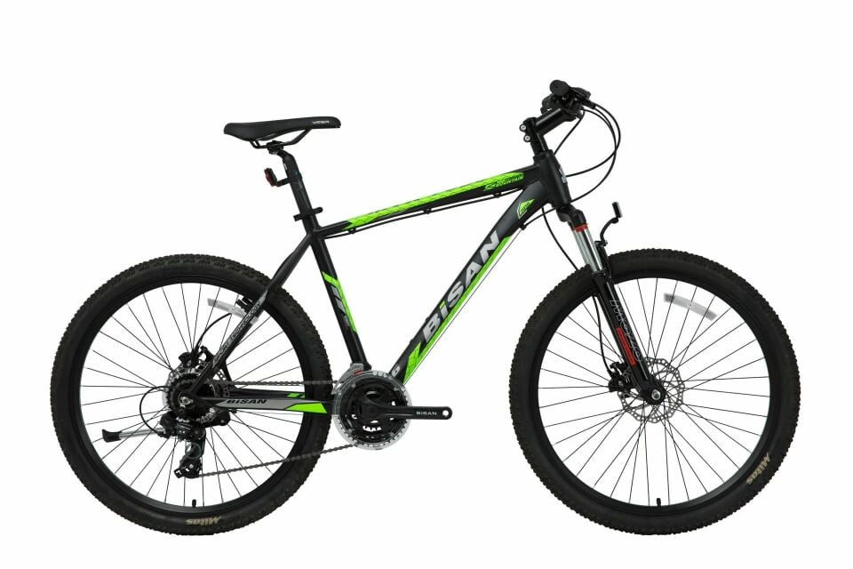 BİSAN MTX 7050 27,5 Jant 21 Vites HD Dağ Bisikleti MTB Siyah - Yeşil 48CM