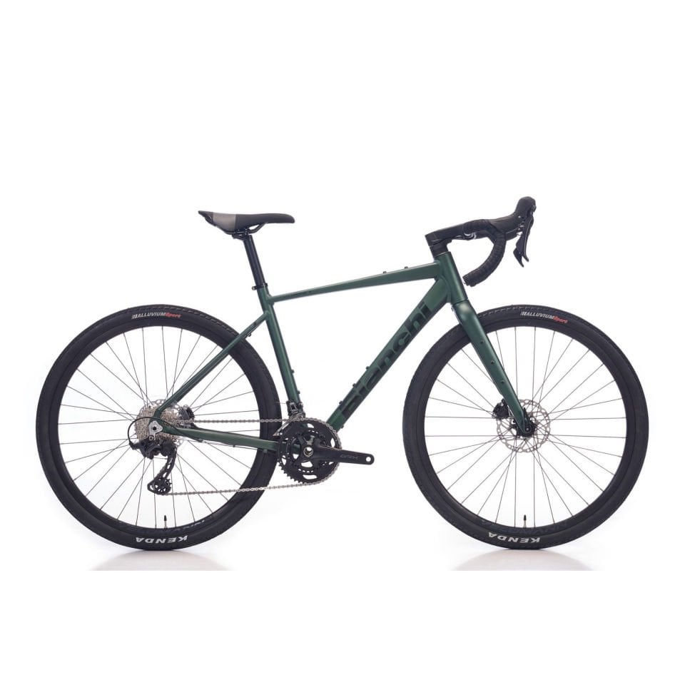 Bianchi Nirone 7 GRX 820 24V HD Gravel Bisiklet Mat Askeri Yeşil 52CM