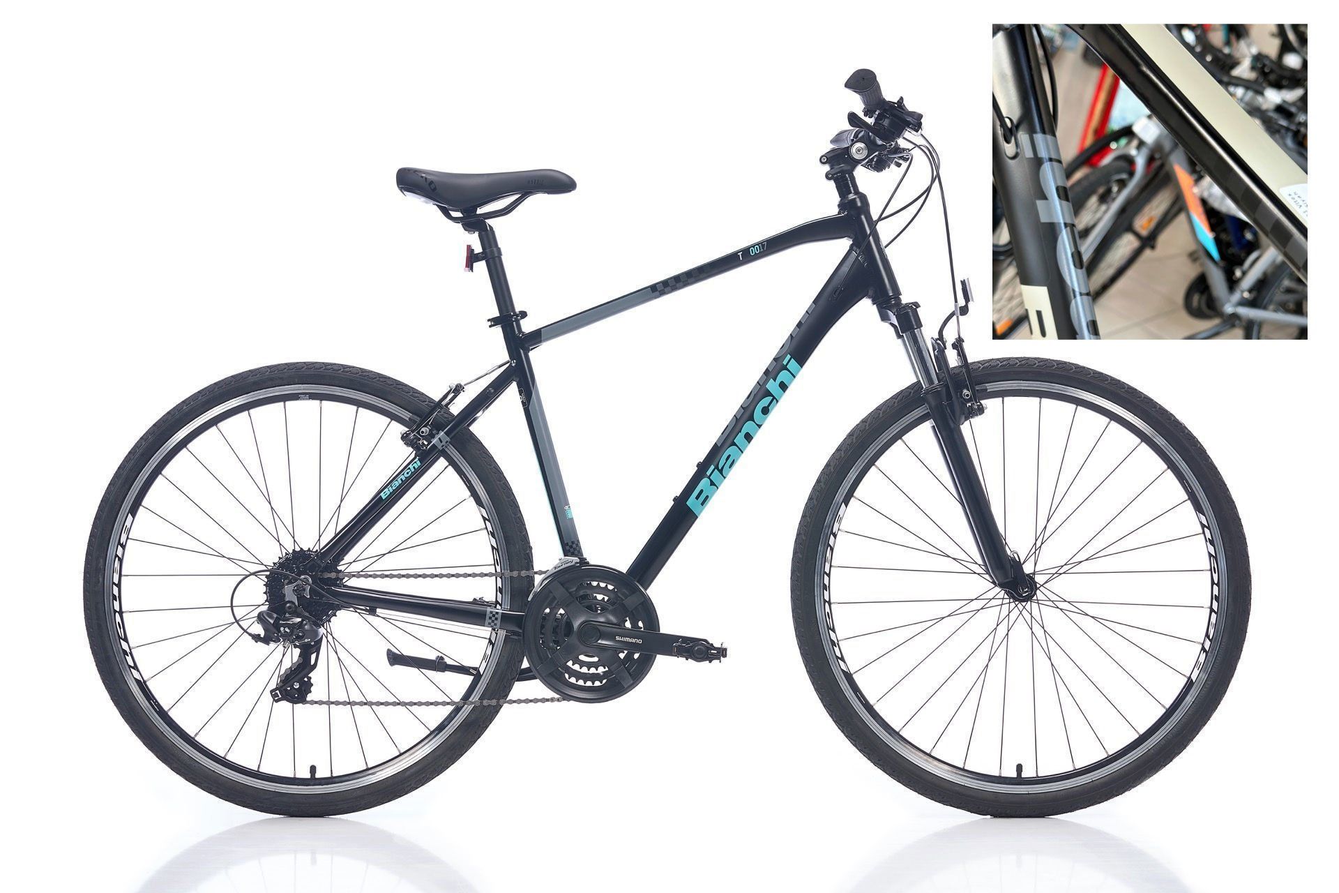 Bianchi T0017-FS 24V VB Trekking Bisiklet Siyah - Bej 51CM