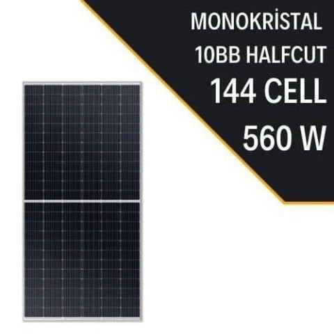 Lexron Half Cut 560W Monokristal Güneş Paneli (144 Cell)
