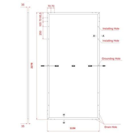 Lexron Half Cut 560W Monokristal Güneş Paneli (144 Cell)