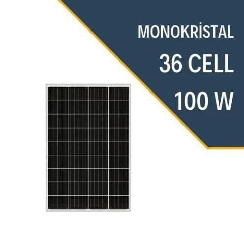 Lexron Monokristal Güneş Paneli 100W 36 Cell