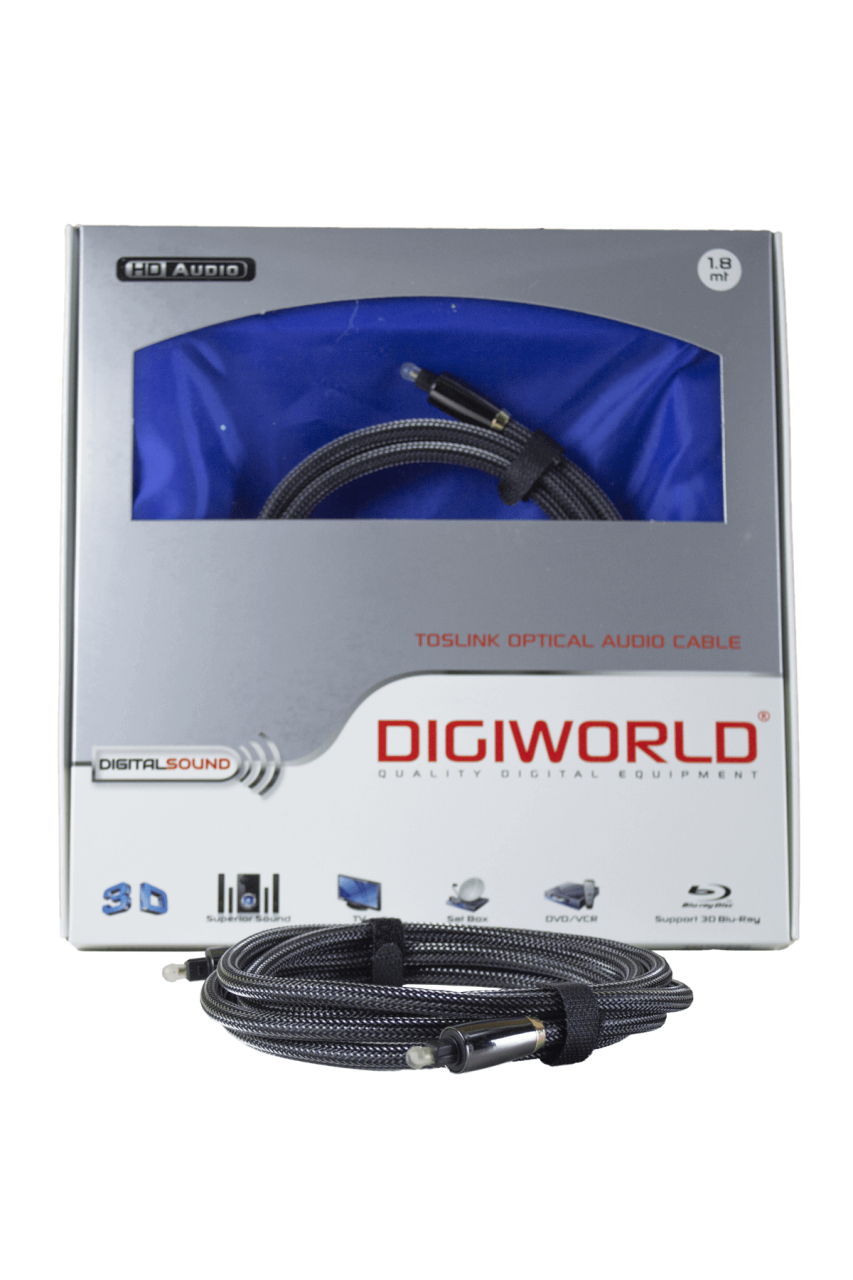Digiworld Fiber Optik Ses Kablosu - 1.8mt