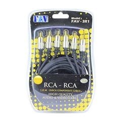 3RCA-3RCA GOLD UÇLU KABLO FAV-3R1 1.8 M