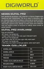 DİGİTAL VOLTAJ AYARLI PRİZ TEKLİ 150/280V 4000W