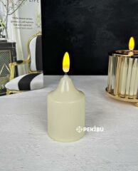 PİLLİ DOĞAL LED MUM 10X5 CM