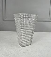 CAM PİRAMİT VAZO ŞEFFAF 22x13 CM