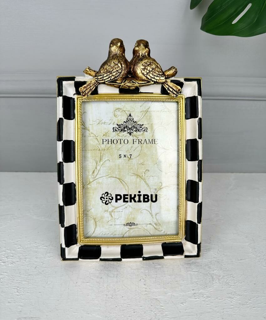 POLYESTER DAMALI LÜKS ÇERÇEVE 13X18 CM