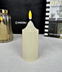 PİLLİ DOĞAL LED MUM 15X5 CM