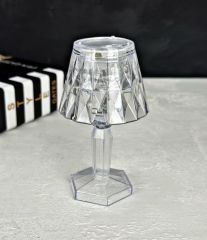 ABAJUR MODEL MİNİ LED MASA LAMBASI ELMAS 12 CM