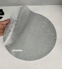 LATEKS 6'LI YUVARLAK SUPLA HASIR GÜMÜŞ