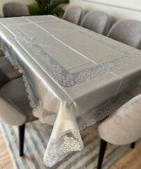 LEKE TUTMAZ DANTEL MODEL MASA ÖRTÜSÜ KREM 160x220 CM