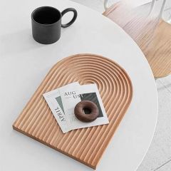 BAMBU GÖKKUŞAĞI MODEL DEKORATİF SUNUM TAHTASI