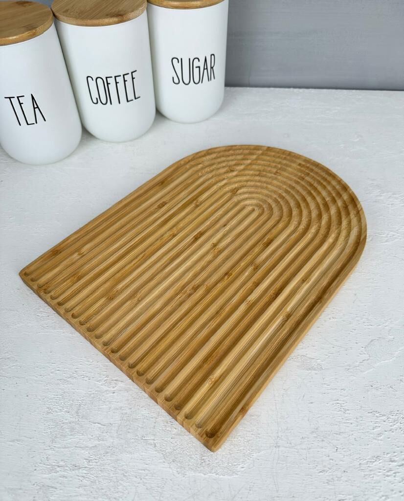 BAMBU GÖKKUŞAĞI MODEL DEKORATİF SUNUM TAHTASI