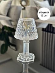 ABAJUR MODEL MİNİ LED MASA LAMBASI PRİZMA 12 CM