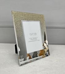 AYNALI SİMLİ ÇERÇEVE ÇİÇEKLİ GOLD 10X15 CM