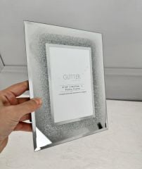 AYNALI SİMLİ ÇERÇEVE GÜMÜŞ 10X15 CM