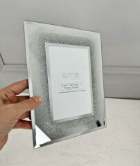 AYNALI SİMLİ ÇERÇEVE GÜMÜŞ 10X15 CM