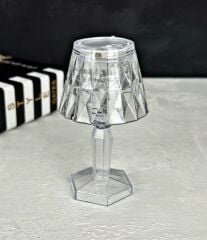 2'Lİ ABAJUR MODEL MİNİ LED MASA LAMBASI ELMAS 12 CM