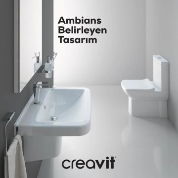 Creavit Lara Lavabo Beyaz 60cm