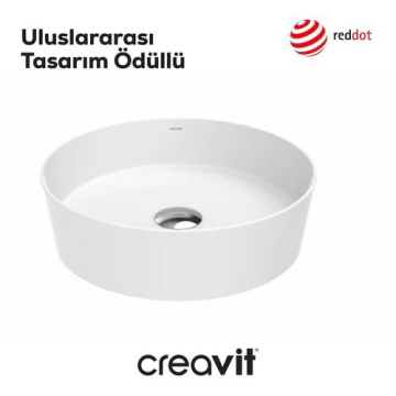 Creavit LOOP Masa Üstü Çanak Lavabo Beyaz 40cm