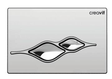 Creavit Ufo Parlak Krom Kaplama Kumanda Paneli