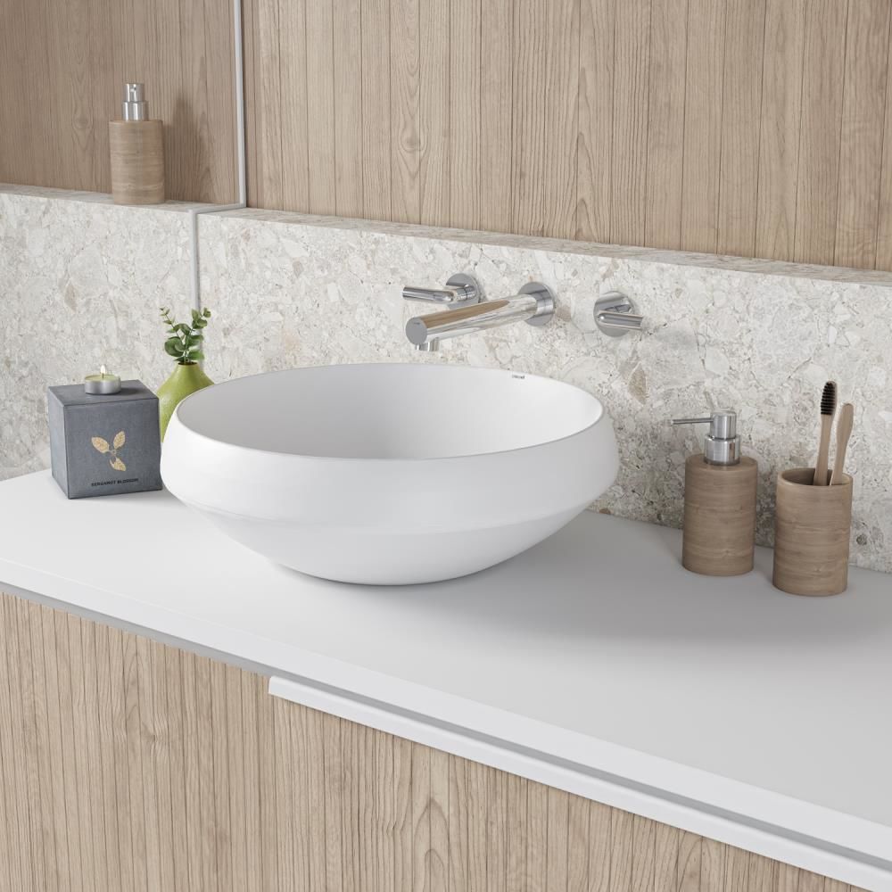 Creavit Deep Set Üstü Lavabo Beyaz 45cm