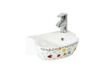 Creavit Çocuk Lavabo Beyaz Dekorlu 38cm