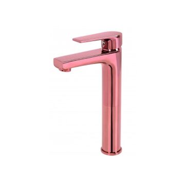 Creavit Sharp Uzun Lavabo Armatürü Rose Gold