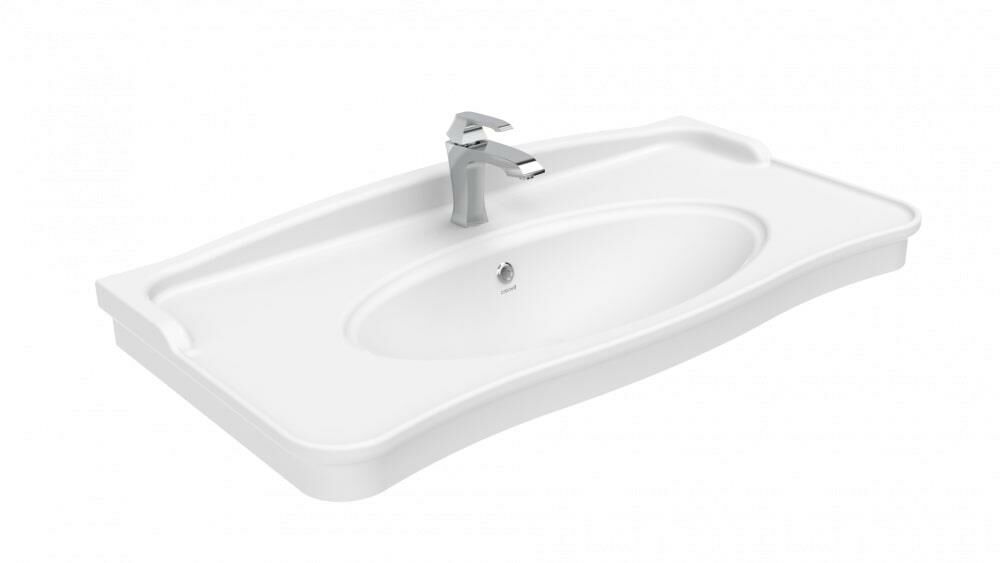 Creavit Antik Etajerli Lavabo Beyaz 100cm