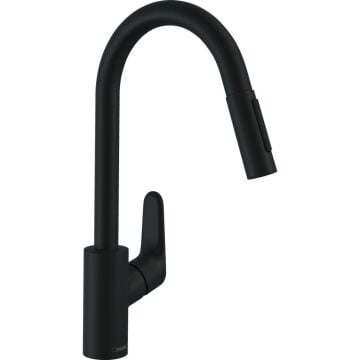 Hansgrohe Focus M41 Eviye Bataryası - Satin Siyah