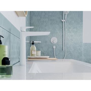 Hansgrohe Talis E 240 Yüksek Lavabo Bataryası - Satin Beyaz