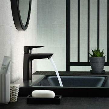 Hansgrohe Talis E 110 Lavabo Bataryası - Satin Siyah