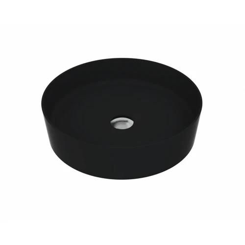 Creavit Loop Yuvarlak Çanak Lavabo Mat Siyah 45 Cm