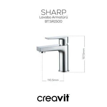 Creavit Sharp Lavabo Armatürü