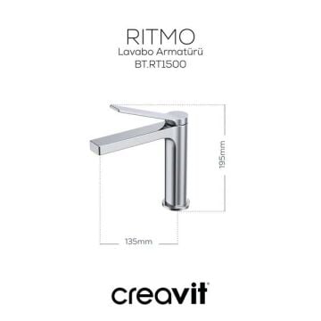 Creavit Ritmo Lavabo Armatürü