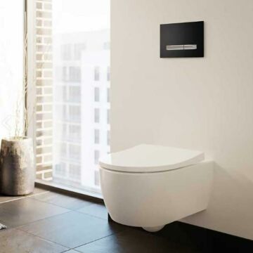 Geberit Icon Klozet Asma Kanallı 53cm + Geberit Klozet Kapağı