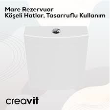 Creavit Mare Rezervuar ve Duck TP Klozet Kapağı