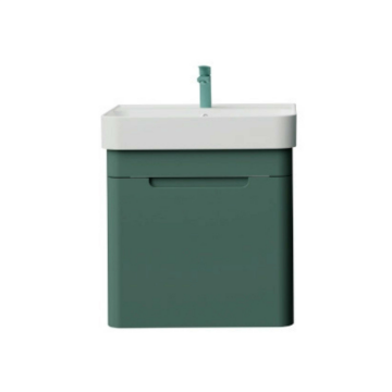 Colorit Lavabo Dolabı 60cm Nil Yeşili - Kapaklı