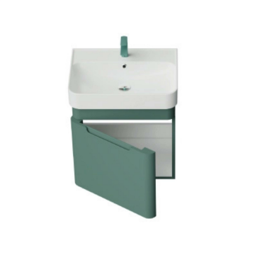 Colorit Lavabo Dolabı 60cm Nil Yeşili - Kapaklı