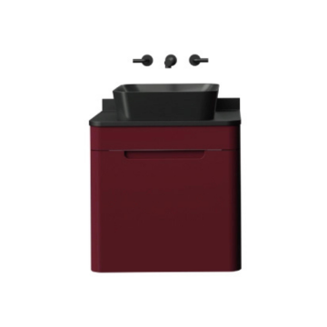 Colorit Lavabo Dolabı 60cm Berry - Çekmeceli
