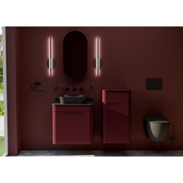 Colorit Lavabo Dolabı 60cm Berry - Çekmeceli