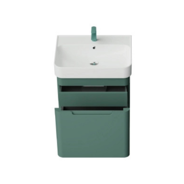 Colorit Lavabo Dolabı 60cm Nil Yeşili - Çekmeceli