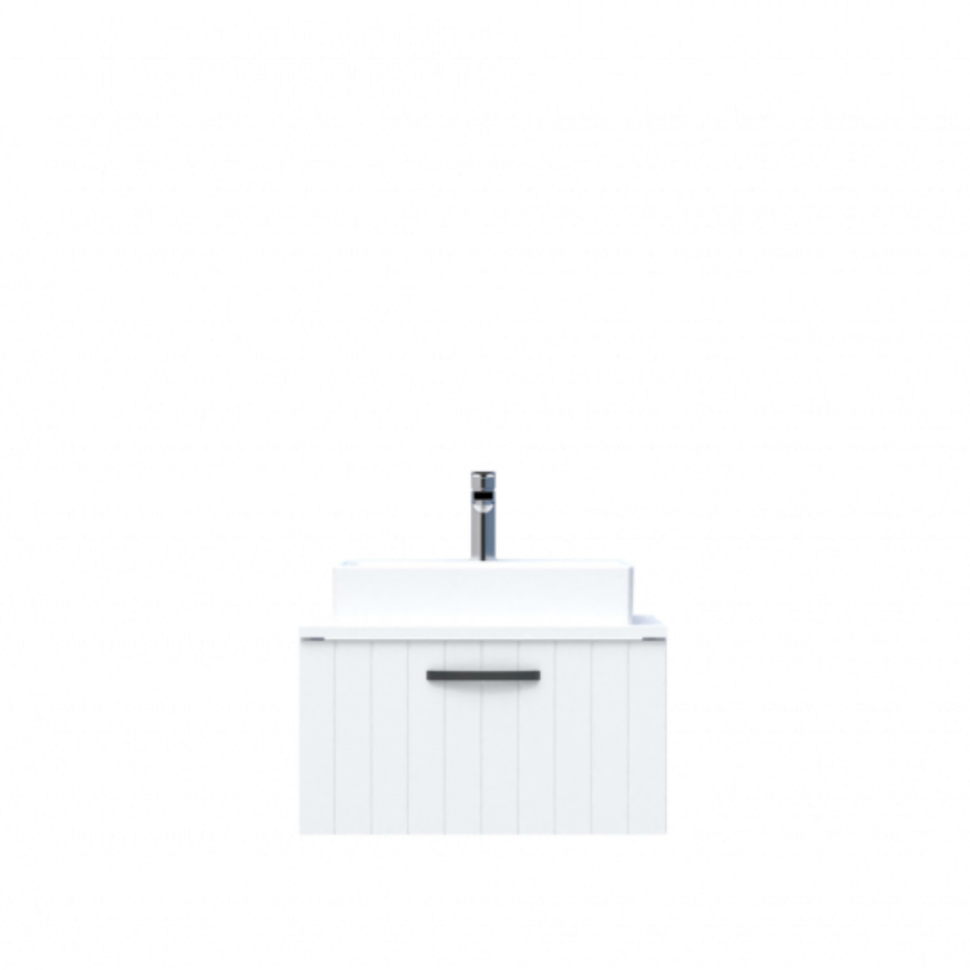 D10 Next Lavabo Dolabı Tezgah Üstü 1 Çekmeceli 65 cm Beyaz Lake