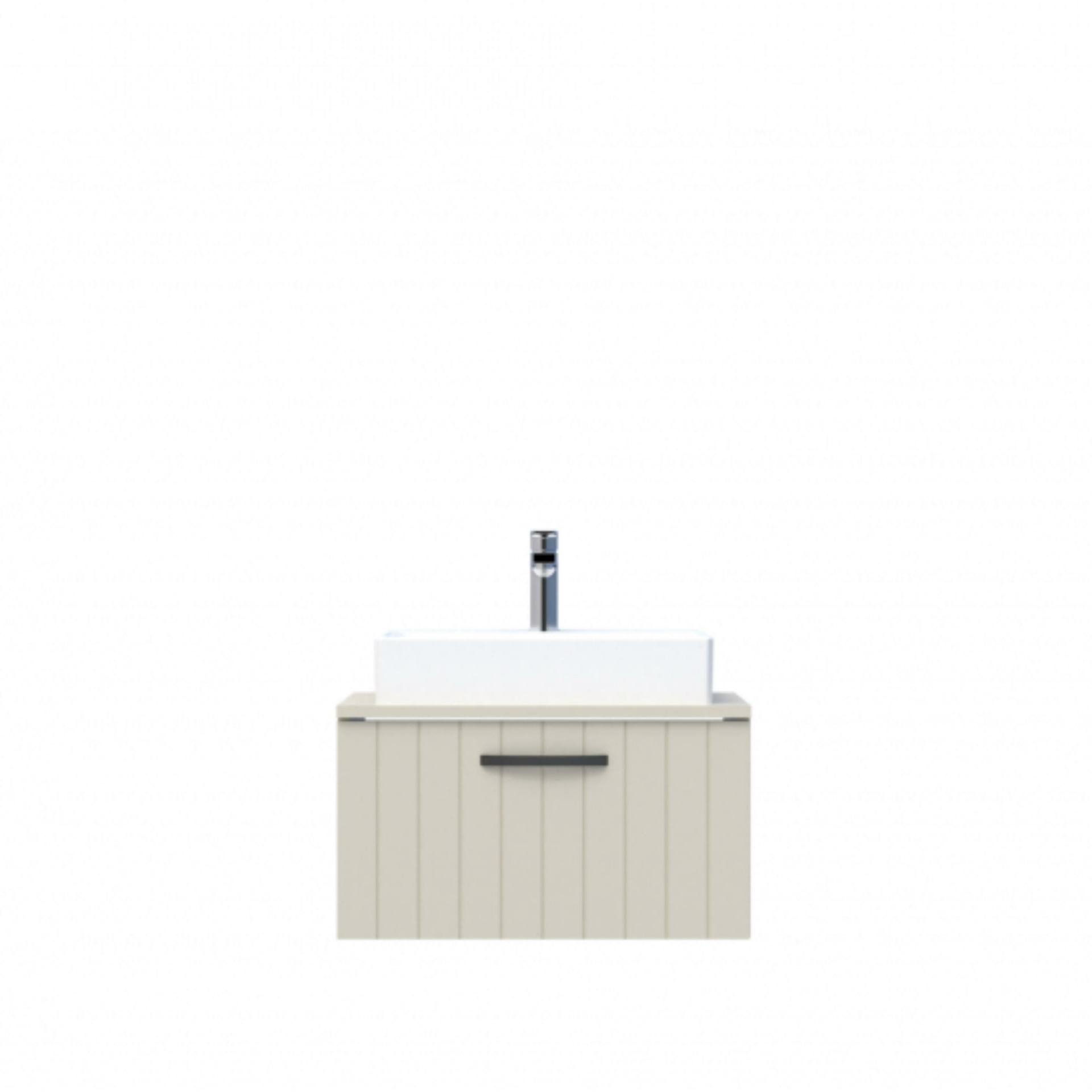 D10 Next Lavabo Dolabı Tezgah Üstü 1 Çekmeceli 65 cm Dafne Lake