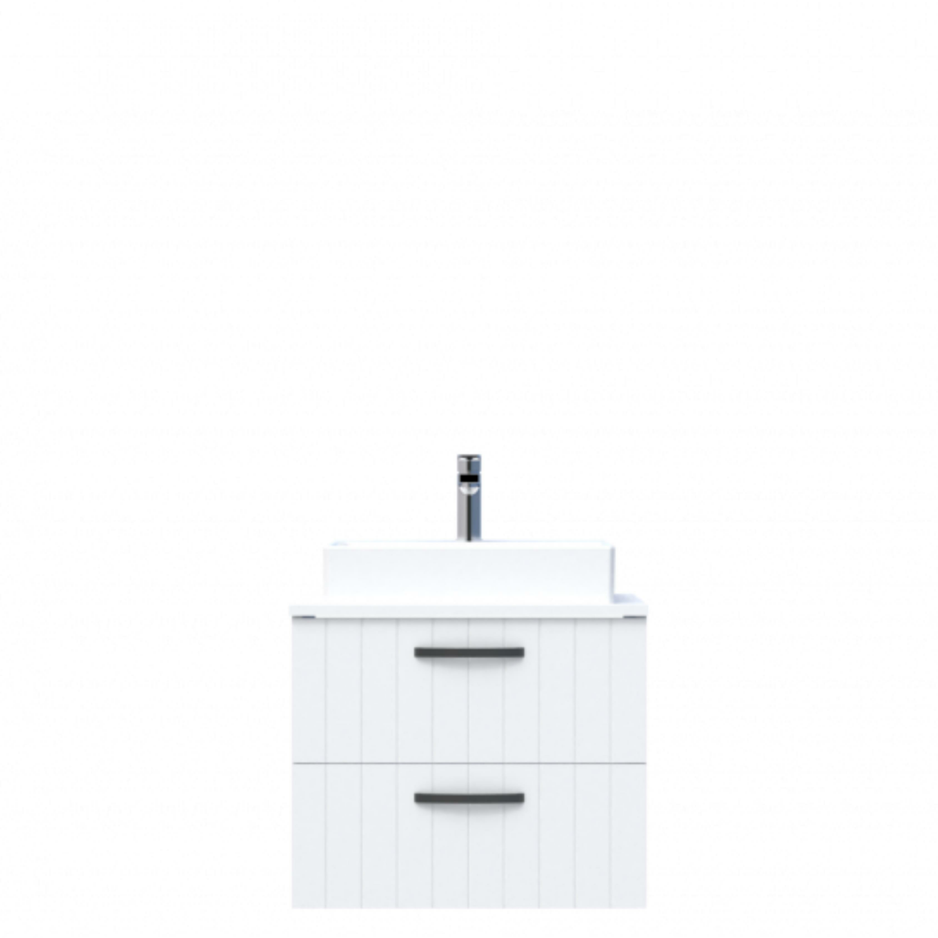 D10 Next Lavabo Dolabı Tezgah Üstü 2 Çekmeceli 65 cm Beyaz Lake