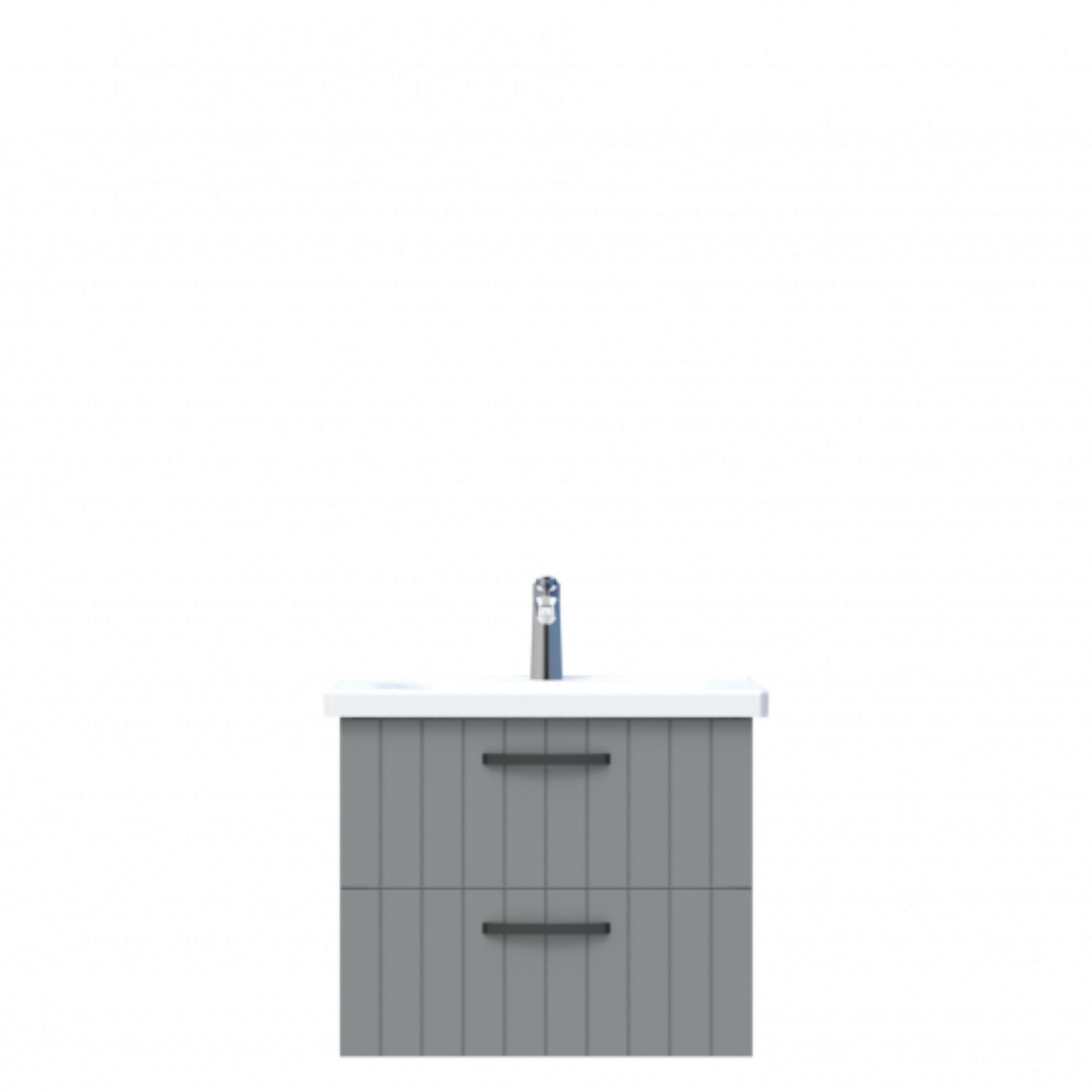 D10 Next Lavabo Dolabı Tezgah Altı 2 Çekmeceli 65 cm Gri Lake